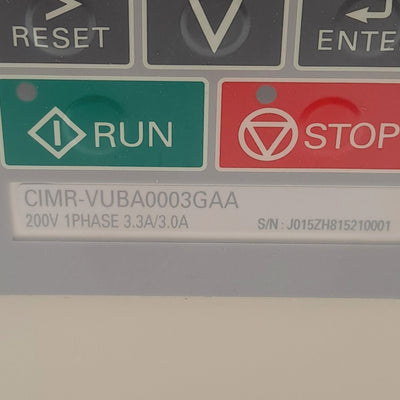 New Yaskawa CIMR-VUBA0003GAA AC Drive, 240VAC 1-Phase, 3.3A, 3/4HP, NEMA 4X