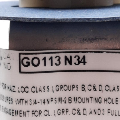 New Open Box Hubbell GO113-N34 Long Single-Turn Potentiometer & Operator, 3/4"-14 NPSM, 10kΩ