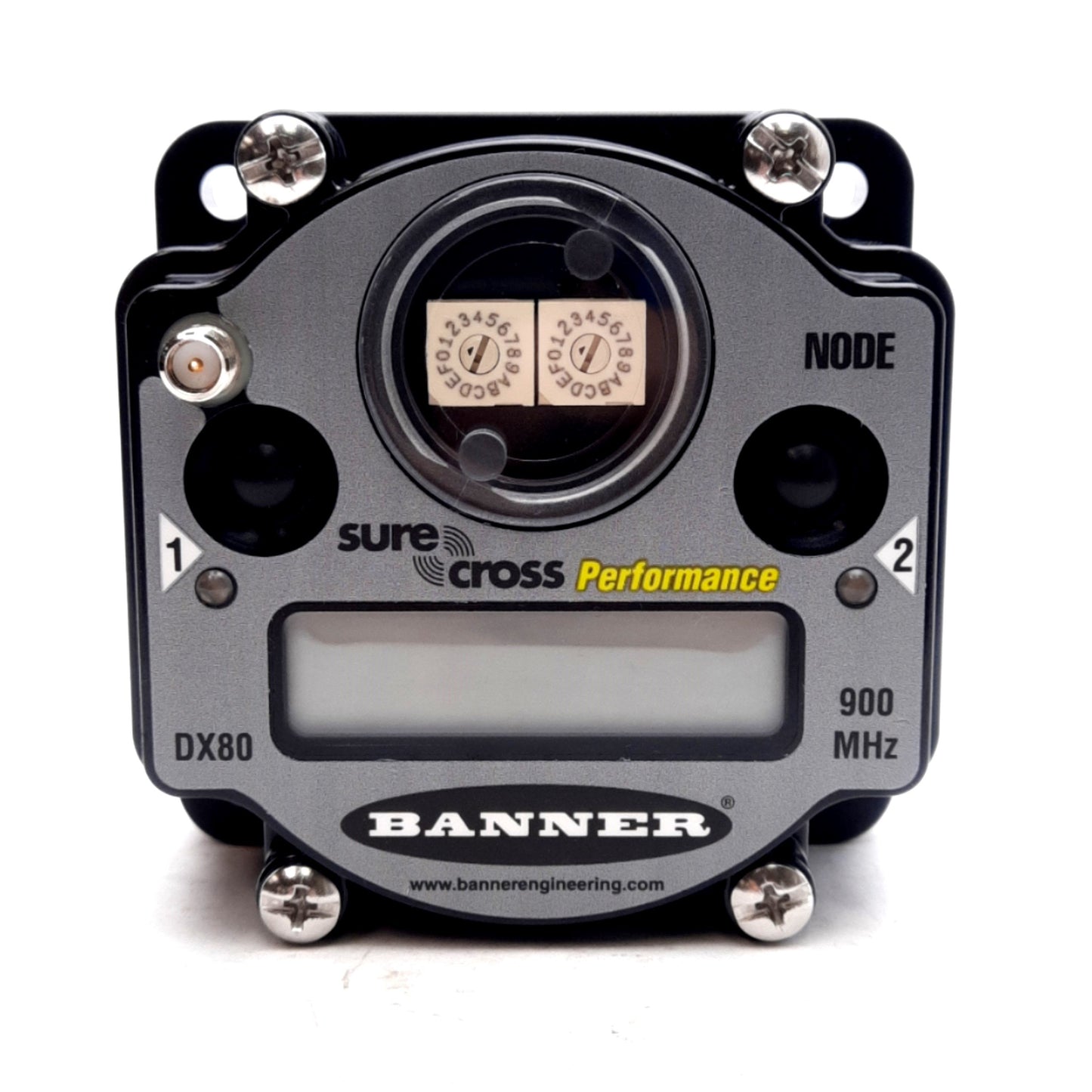 New – Open box Banner DX80N9X6S-P2C Sure Cross Performance P2 Node, 900MHz ISM Band, 10-30VDC