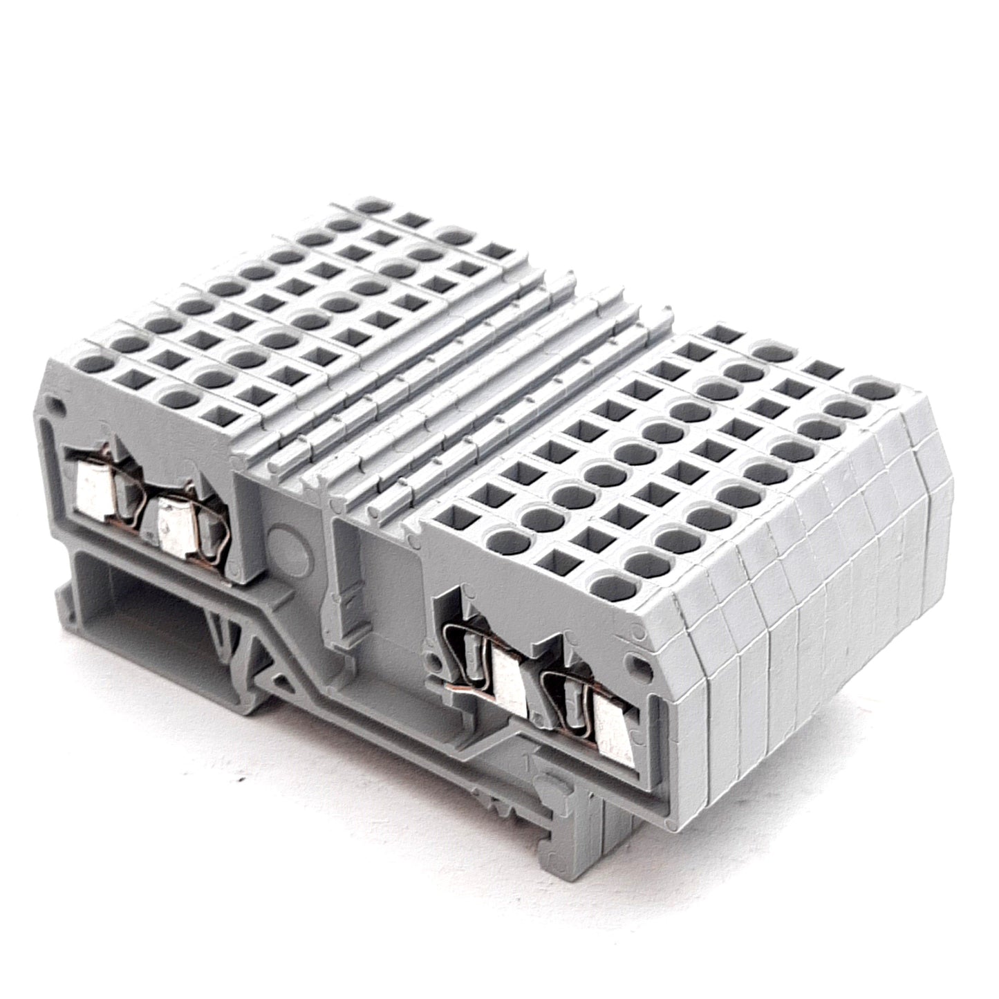 Used Lot of 10 Wago 279-826 Double Potential Terminal Block, 800V 18A, DIN Rail