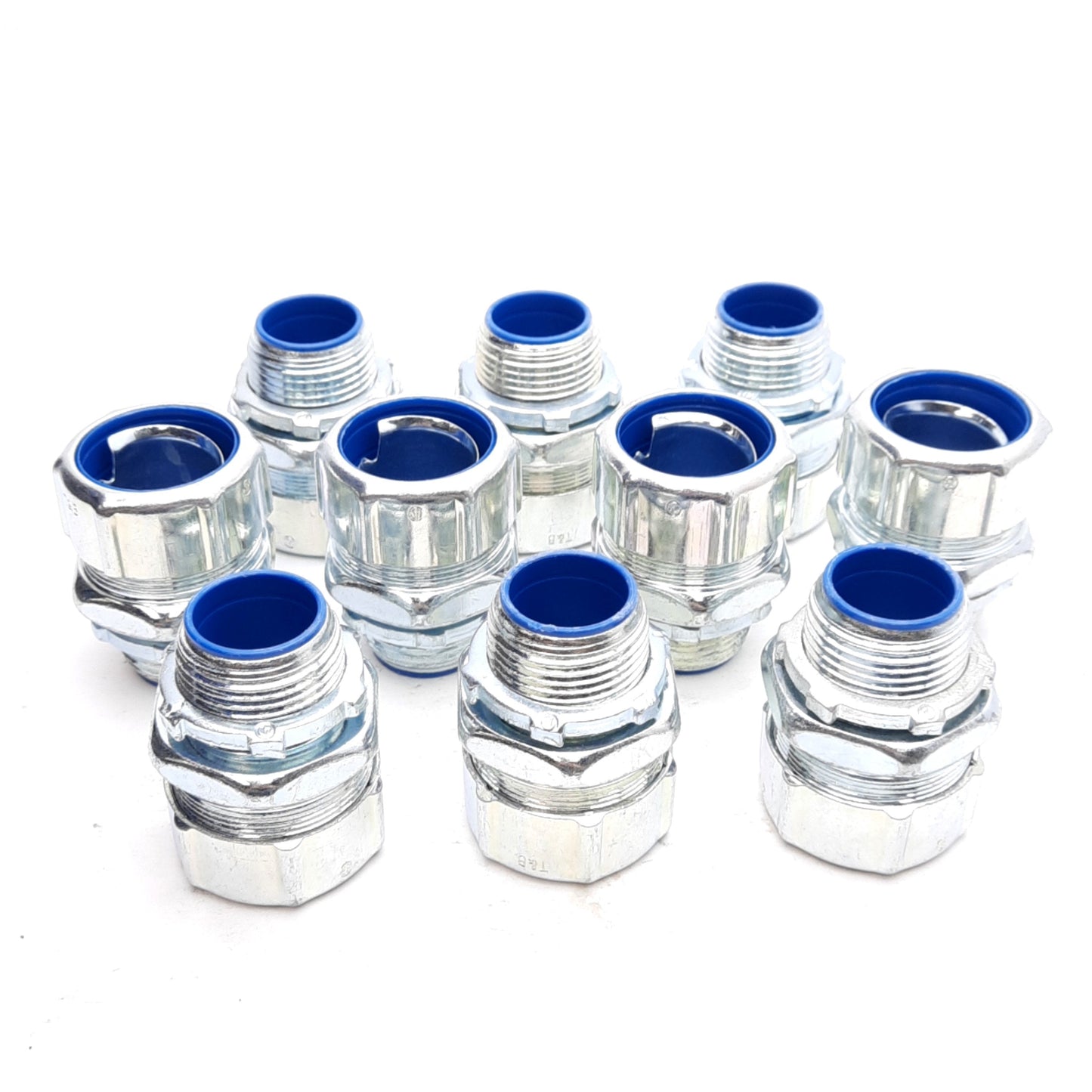 New – Open box Lot of 10 T&B 5334-TB Liquidtight Flexible Metal Conduit Connector, 1in NPT
