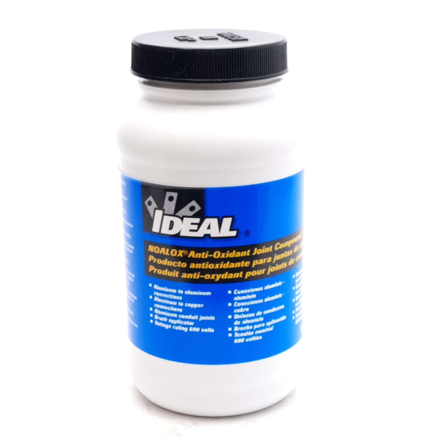 New Ideal 30-031 NOALOX Anti-Oxidant Joint Compound, 8oz, Brush Cap, 600V Rating