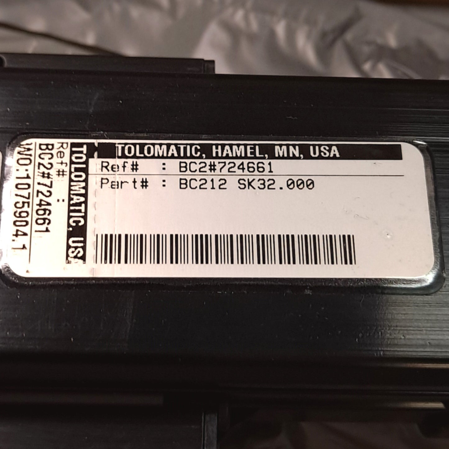 New Tolomatic BC212-SK32.000 Pneumatic Band Cylinder, ø1.25in Bore, 32in Stroke