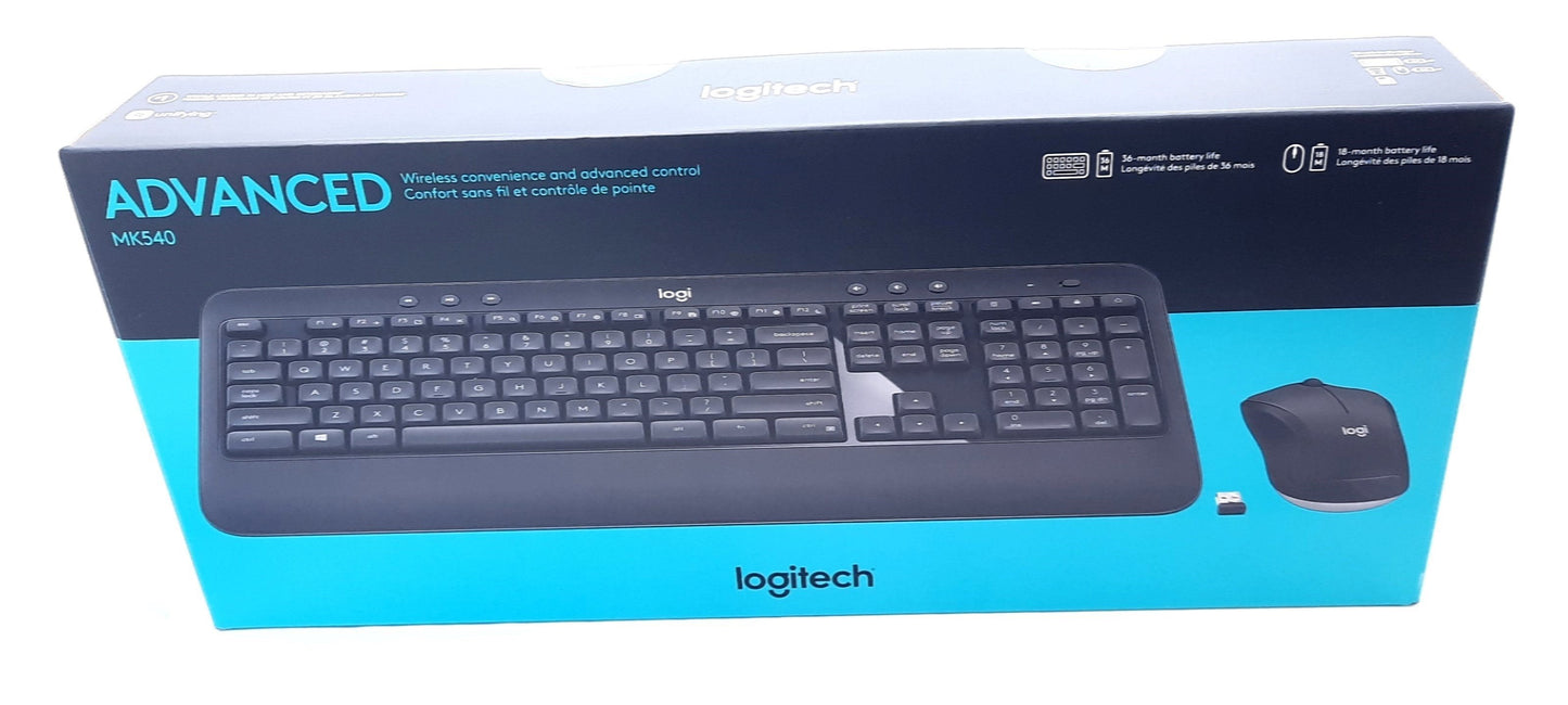 New Logitech MK540 Wireless Keyboard and Mouse Windows/Chrome OS
