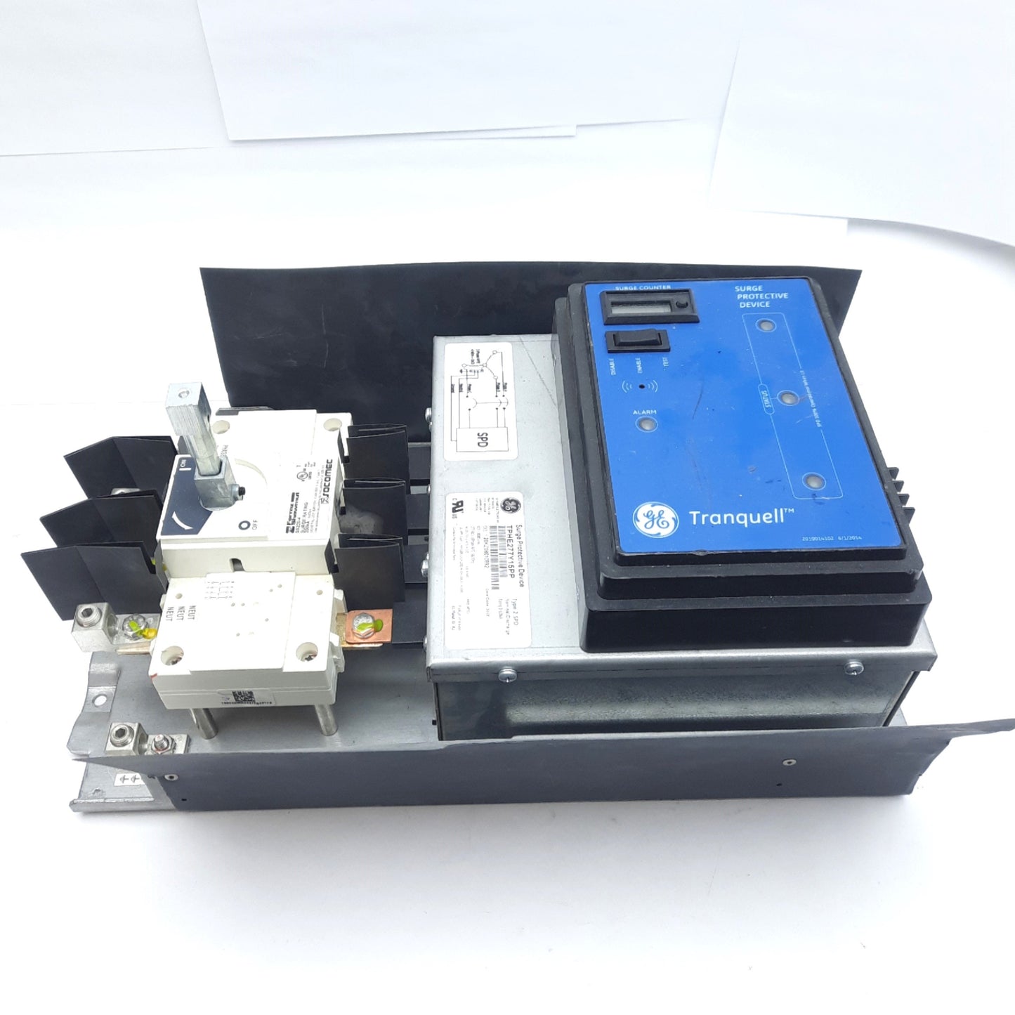 Used General Electric TPHE277Y15PP Surge Protector, 277Y/480VAC 3-PH 4-W, 150kA Max