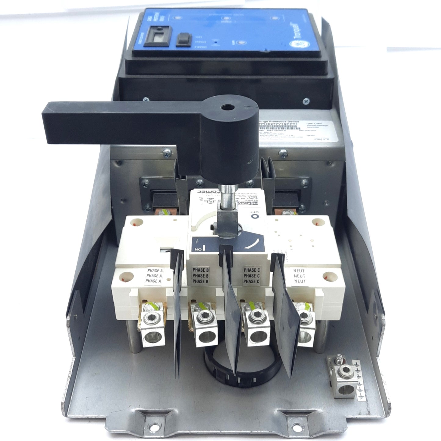 Used General Electric TPHE277Y15PPT1 Surge Protector 277Y/480VAC 3-PH 4-W, 150kA Max