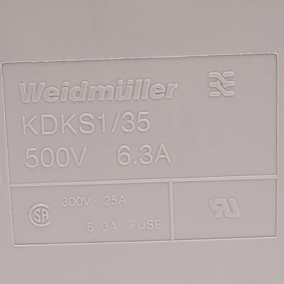 New – Open box Lot of 5 Weidmuller KDKS 1/35 9503310000 Terminal Block, 2-Level, 2-Potential