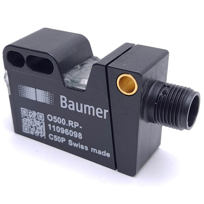 New Baumer O500.RP-11096098 Retro-Reflective Sensor, 7.5m Range, 630nm, 10-30VDC