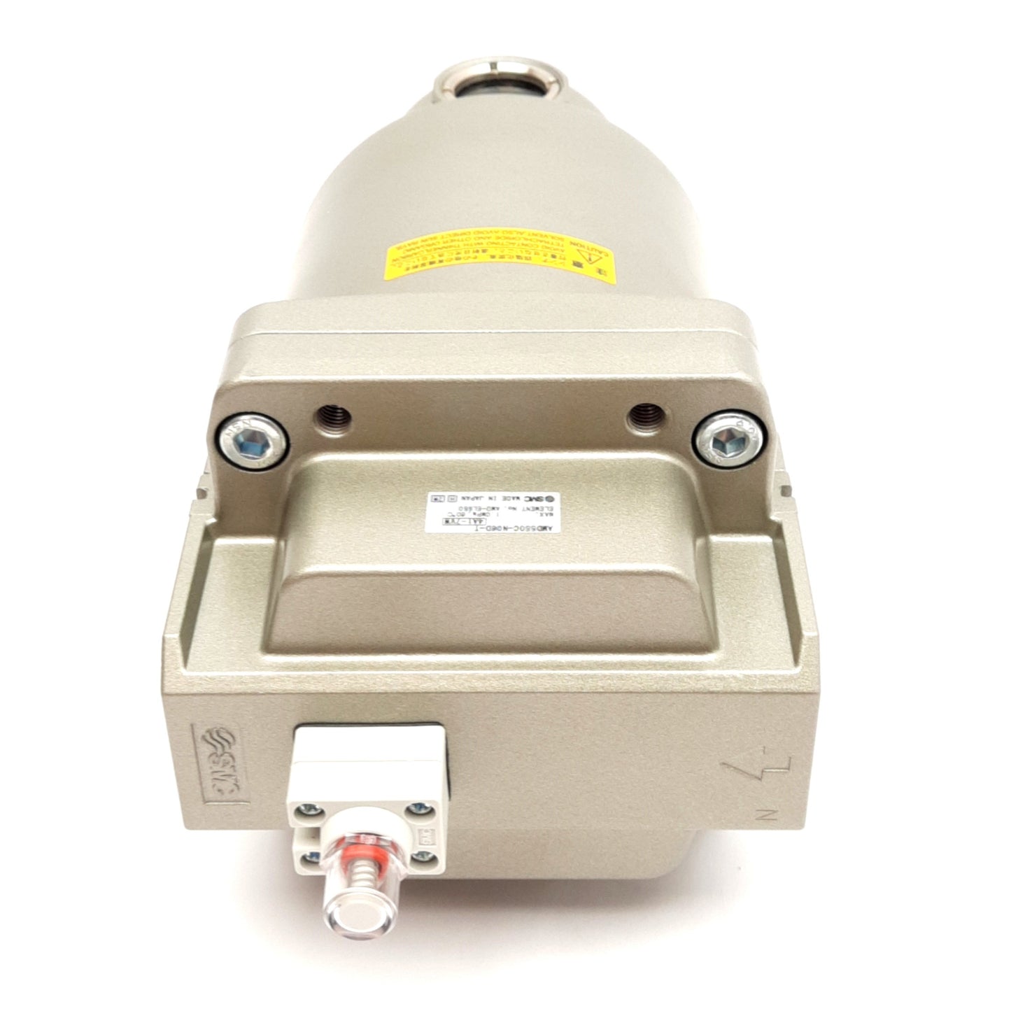 New – Open box SMC AMD550C-N06D-T Micro Mist Separator, 0.1µm, 131SCFM, 1.0MPa, 3/4in NPT