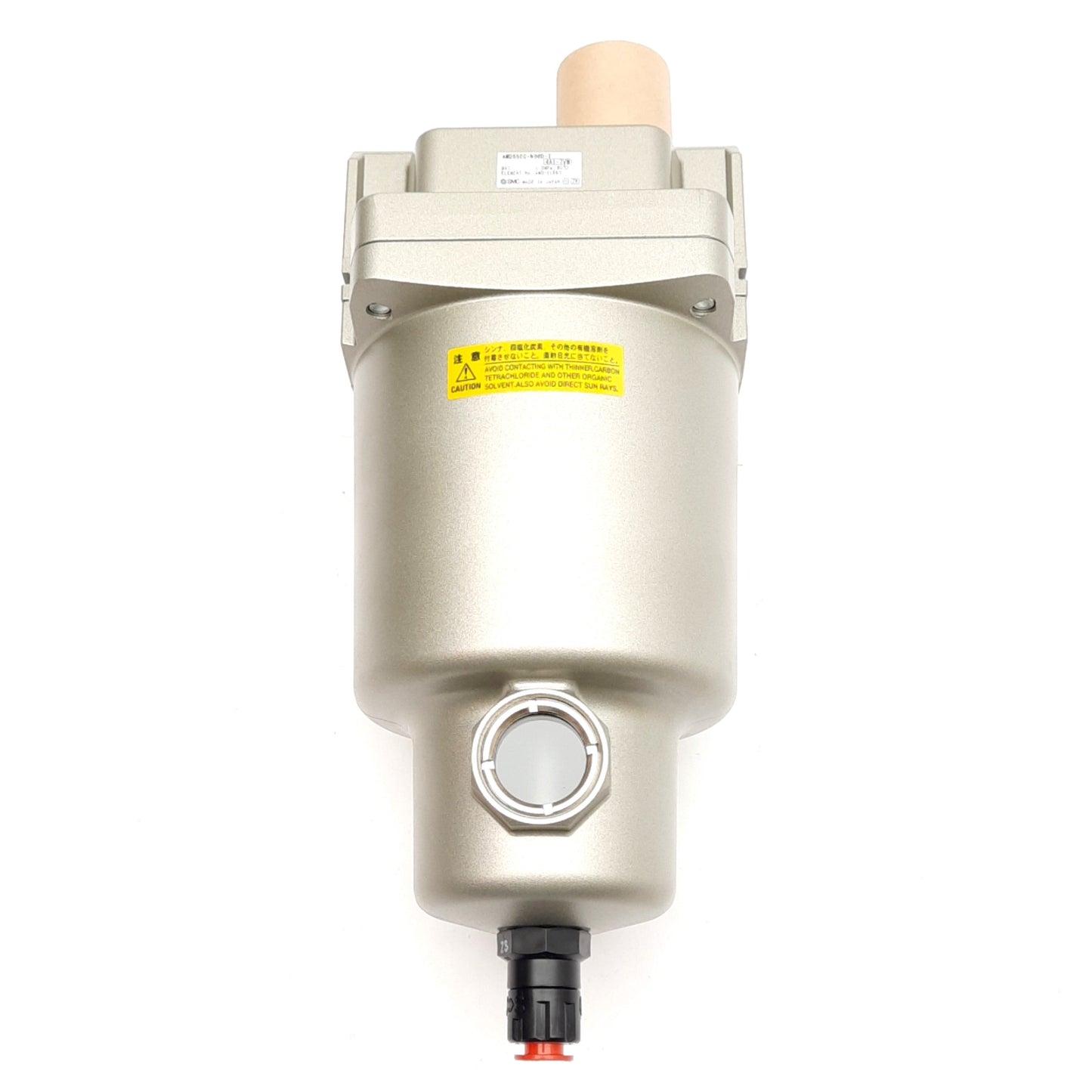 New – Open box SMC AMD550C-N06D-T Micro Mist Separator, 0.1µm, 131SCFM, 1.0MPa, 3/4in NPT