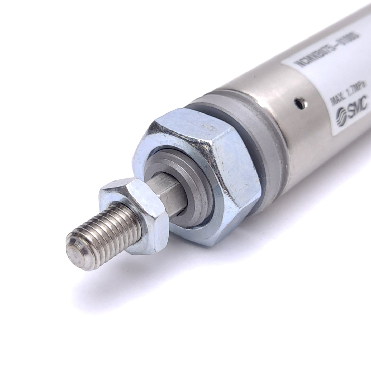 New – Open box SMC NCMKB075-0100S Air Cylinder, ø3/4in Bore, 1in Stroke, 1.7MPa, 1/8in NPT