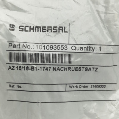 New Schmersal AZ15/16-B1-1747 101093553 Retrofit Kit, Straight Rigid Actuator Key