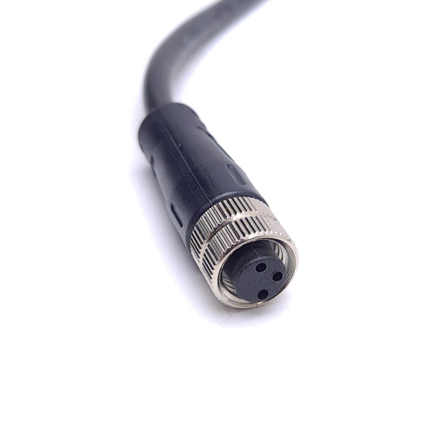 New Lot of 2 Mencom NAN-T-3MFP-2M Cable Cordset, M8 3-Pin Male/Female, 2m Length