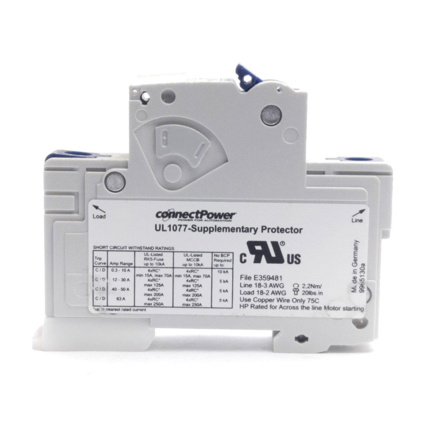 New – Open box Lot of 4 Connect Power SU1C1AC Supplementary Circuit Breakers, 277VAC 1A 1-Pole