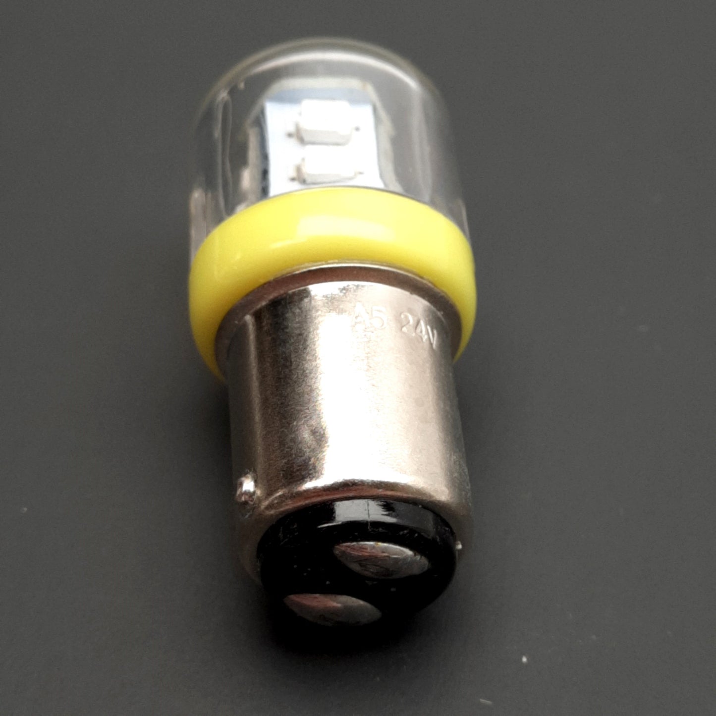 New Texelco 11EB3 Series BA 15D LED Bulb, 360° Diffused, Amber, 10 LEDs, 24VAC/DC