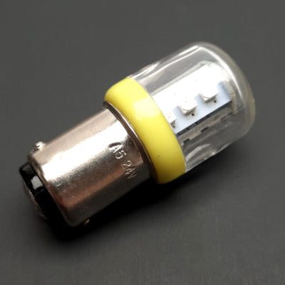 New Texelco 11EB3 Series BA 15D LED Bulb, 360° Diffused, Amber, 10 LEDs, 24VAC/DC