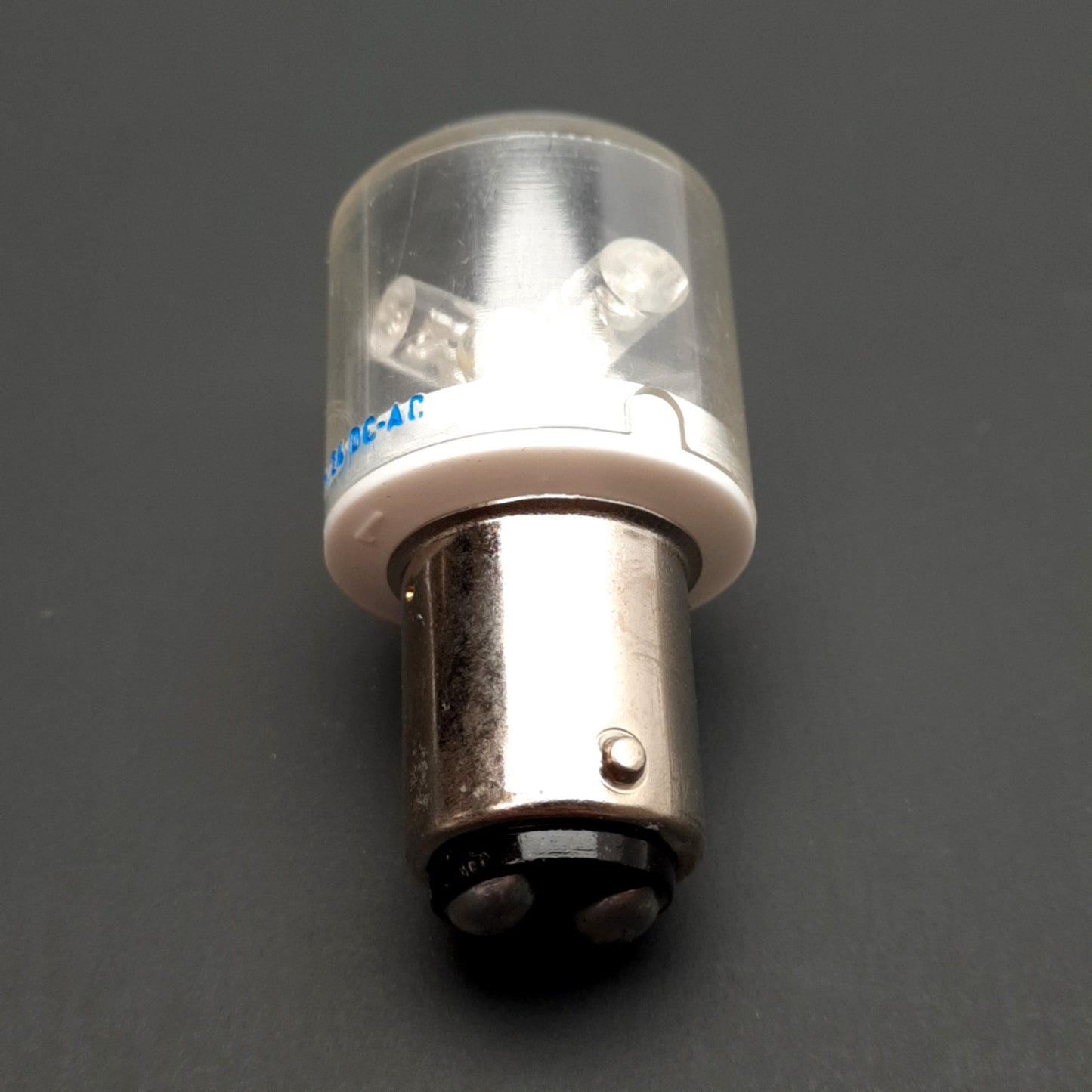 New Texelco 11NB6 Series BA 15D LED Bulb, 360° Diffused, Blue, 10 LEDs, 24VAC/DC