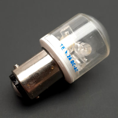 New Texelco 11NB6 Series BA 15D LED Bulb, 360° Diffused, Blue, 10 LEDs, 24VAC/DC