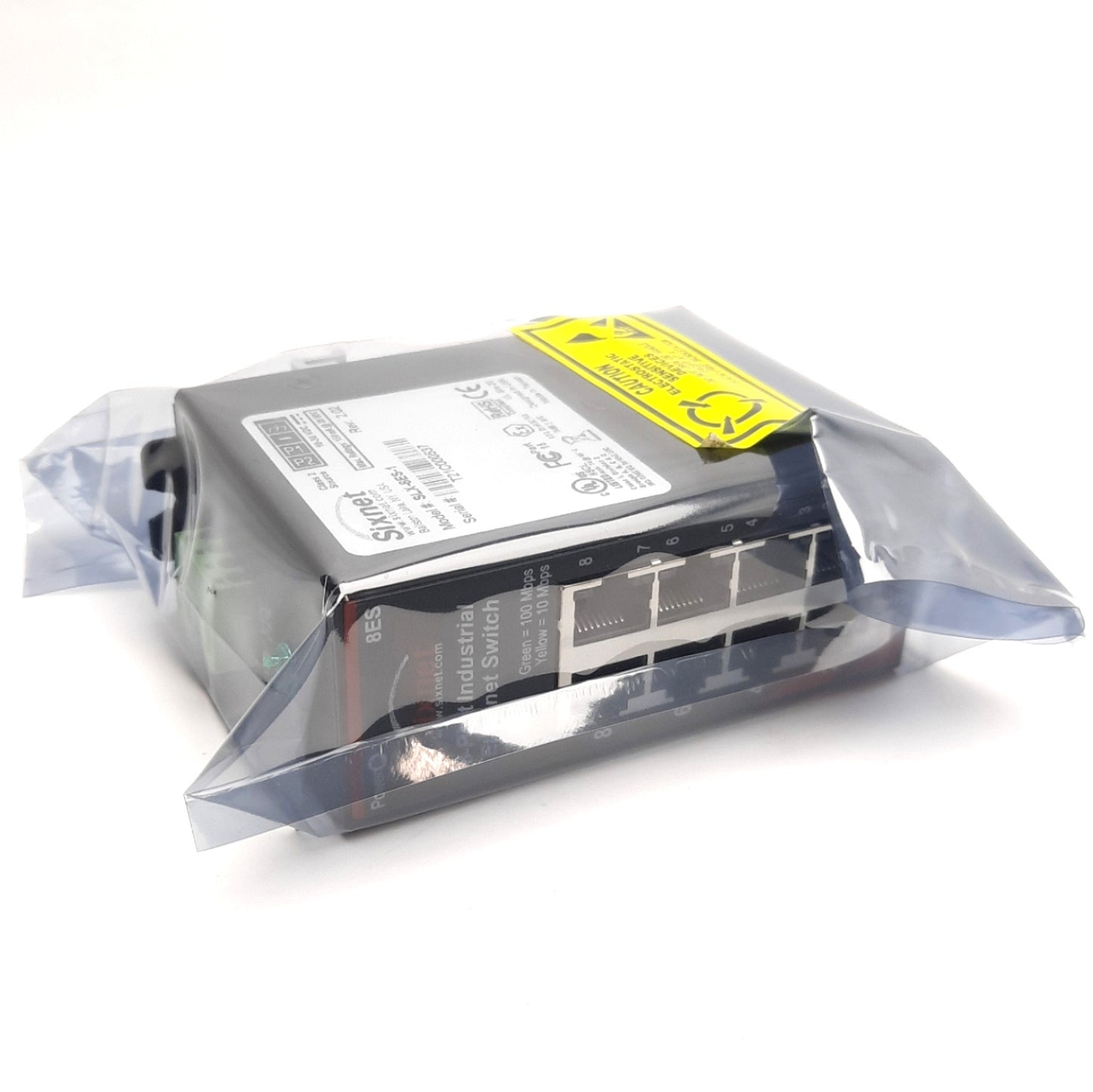 New Red Lion SLX-8ES-1 Sixnet Unmanaged Ethernet Switch, 8-Port RJ45, 10-30VDC 150mA