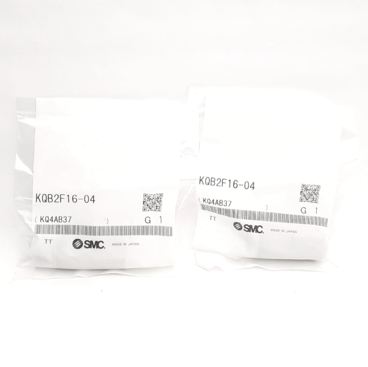 New Lot of 2 SMC KQB2F16-04 One Touch Fitting, 16mm Tube to 1/2Rc Female, 1.0MPa