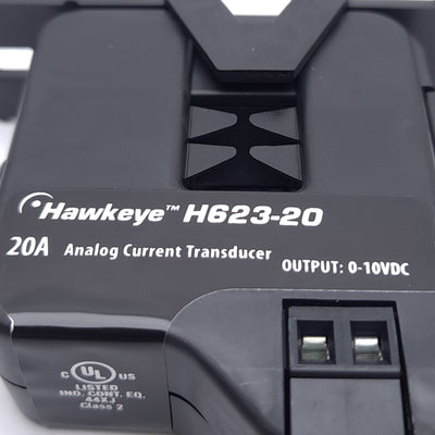 New – Open box Veris H623-20 Analog Current Transducer, 0-20A Input, 0-10VDC Output, Split Core