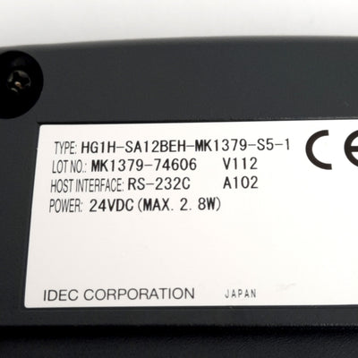 New Iai HG1H-SA12BEH-MK1379-S5-1 Teach Pendant, D-Sub 25-Pin, RS-232C, 24VDC 2.8W