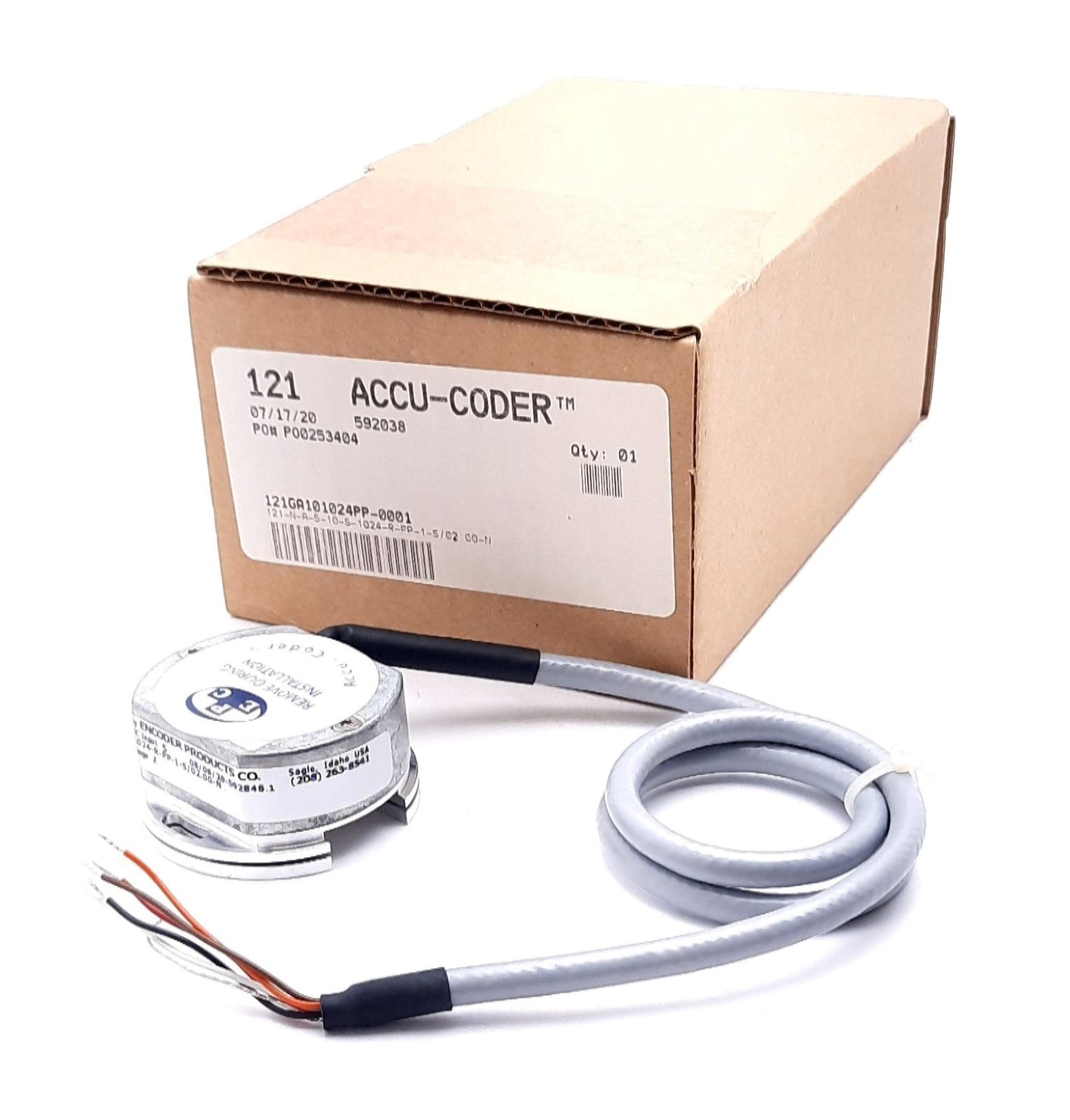 New Accu-Coder 121-N-A-5-10-S-1024-R-PP-1-S/02.00-N Thru-Bore Modular Encoder 5VDC