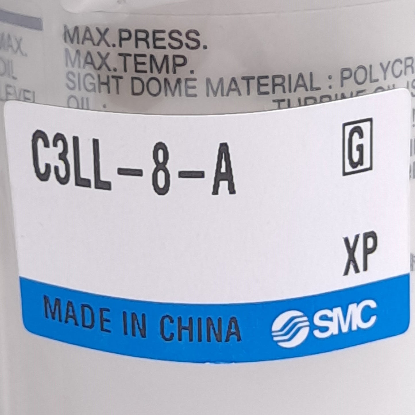 New – Open box Lot of 2 SMC C3LL-8-A Bowl Assembly, 1.0MPa, For Use With SMC AL30-A Lubricator