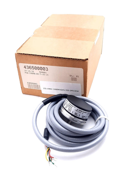 New Accu-Coder 15S-19M2-1000N5QHV-F05-SPEC 654 Incremental Shaft Encoder 5VDC