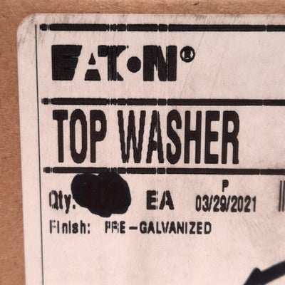 New – Open box Lot of 20 Eaton TOP WASHER Flextray Wire Basket Splicing Washer 0.9in x 0.75in