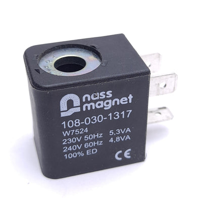 New – Open box Nass Magnet 108-030-1317 Solenoid Coil, 230VAC 50Hz, For Nass Magnet System 8