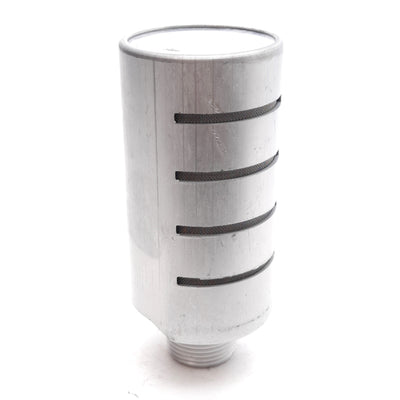 New Adsens HFMA-68 High Flow Aluminum Muffler, 3/4in NPT, ø2in x 4-9/16in, 300PSI
