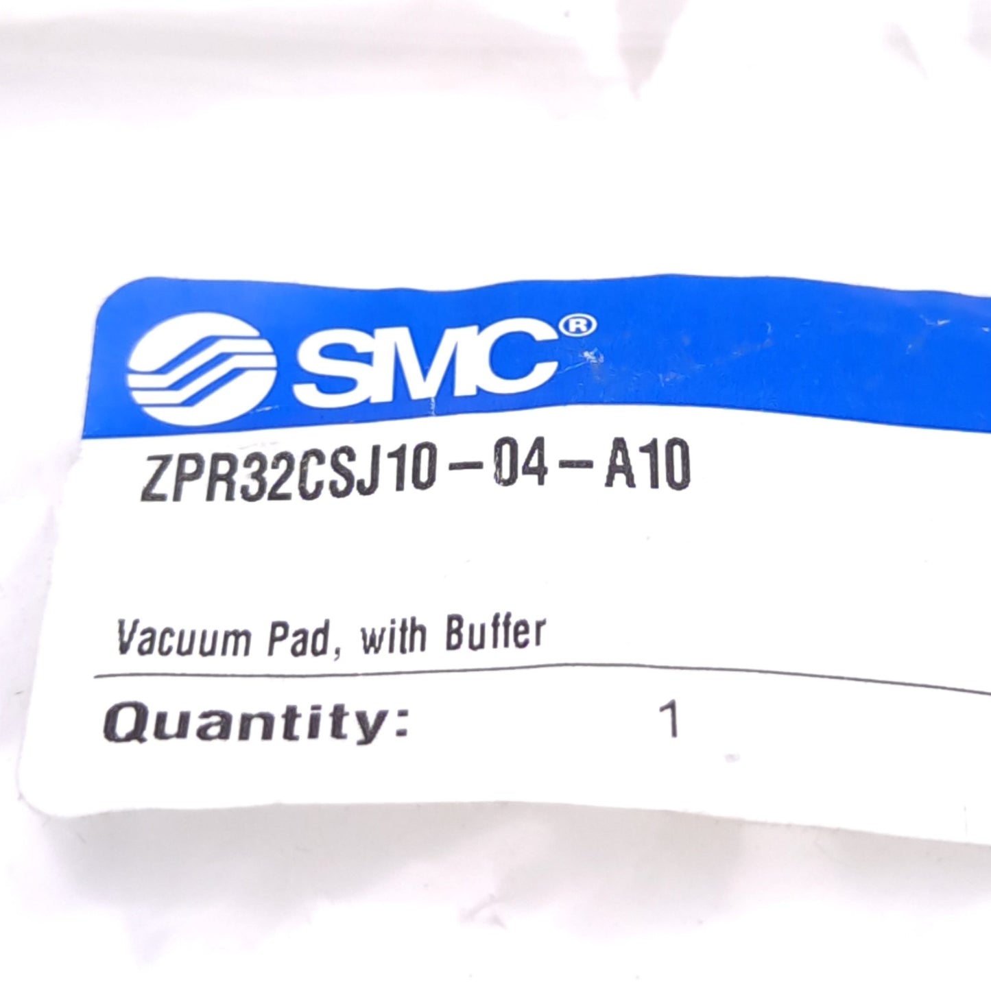 New – Open box SMC ZPR32CSJ10-04-A10 Vacuum Pad, ø32mm Pad, 10mm Stroke, ø4mm One-Touch