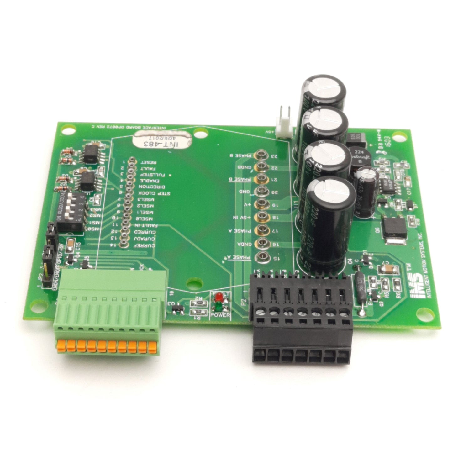 Used IMS INT-483H/805H Microstepping Driver Interface Board 75VDC 5A Max