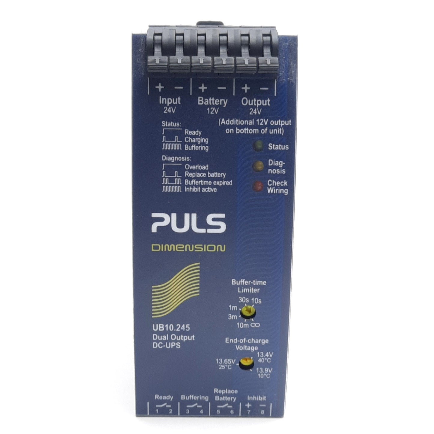 New PULS UB10.245 DC-UPS Control Unit, 24V DC Supply, 12V & 24V DC Output 240W