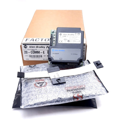 New Allen Bradley 20-COMM-E Ethernet I/P Communication Adapter 3 Phase 400VAC 1.3A