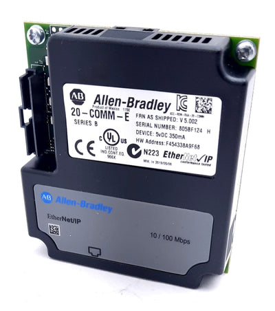 New Allen Bradley 20-COMM-E Ethernet I/P Communication Adapter 3 Phase 400VAC 1.3A