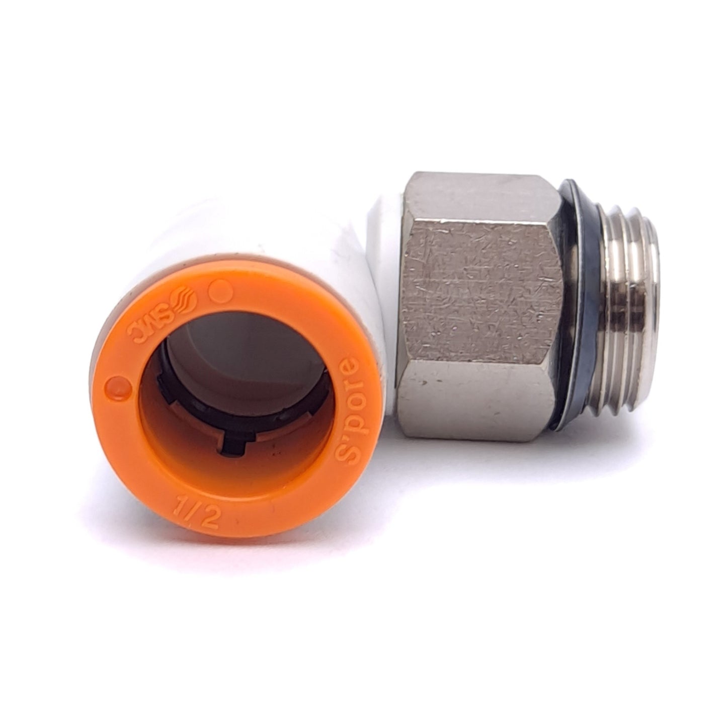 New – Open box Lot of 7 SMC KQ2L13-U03N One-Touch Fitting, ø1/2in Tube OD, Uni 3/8in Port