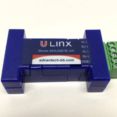 Used Advantech B&B 485USBTB-2W ULinx USB to RS-485 2-Wire Serial Adapter Converter