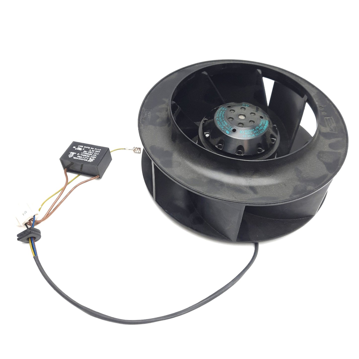 New – Open box EBM Papst R2E225-BD64-25 Centrifugal Fan, 230V AC 50Hz, 0.6A, 2700RPM, ø9in