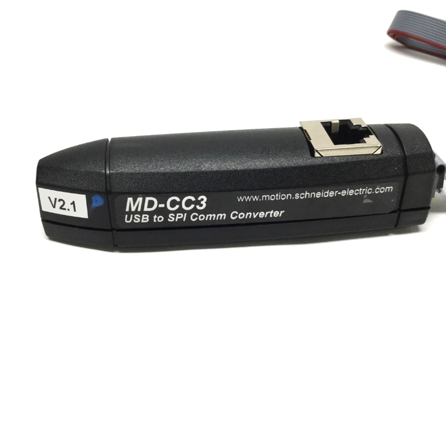 Used Schneider IMS MD-CC3 V2.1 USB to SPI Comm Converter For MDrive, 10-pin IDC