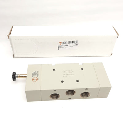 New Metal Work 7030021100 SOV45SOSOO Valve, 5/2-Way, Spring Reset, 10bar, G1/2