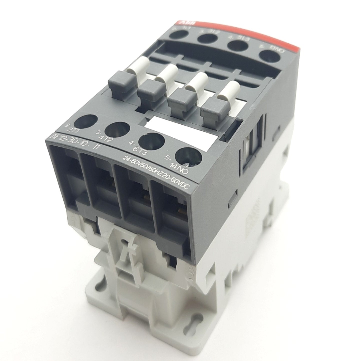New – Open box ABB AF12-30-10-11 Contactor 600 VAC, 28A, N.O. Aux, DIN Rail, 60V Coil