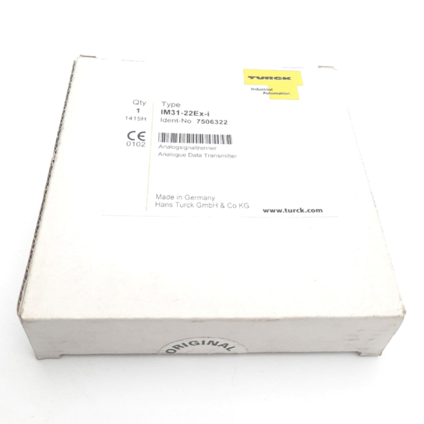 New Turck IM31-22EX-I Analog Signal Isolator 20-250 VAC, 40-70 Hz, DIN Rail Mount