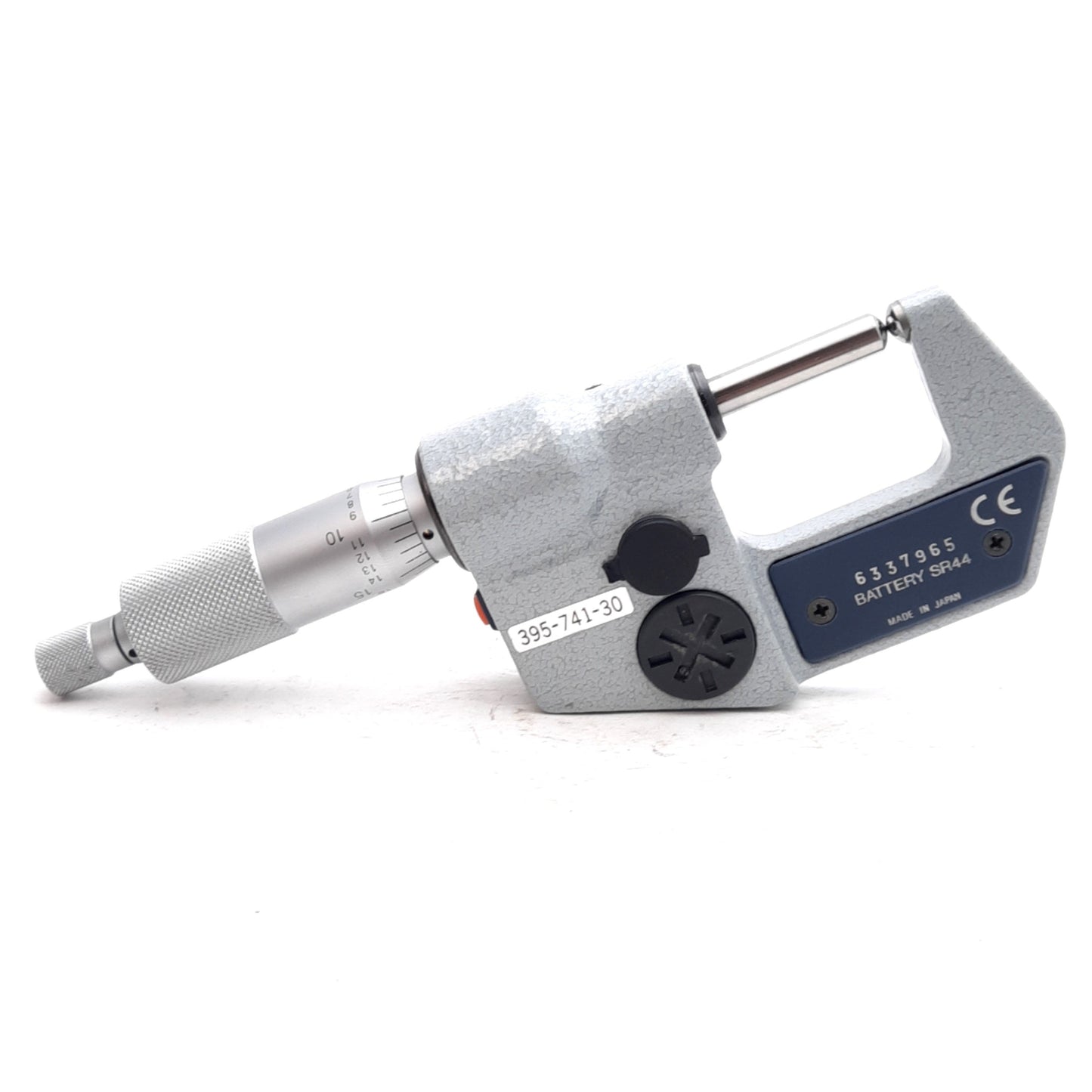 Used Mitutoyo 395-741-30 Spherical Face Micrometer, 0-1in, 0.00005in Resolution