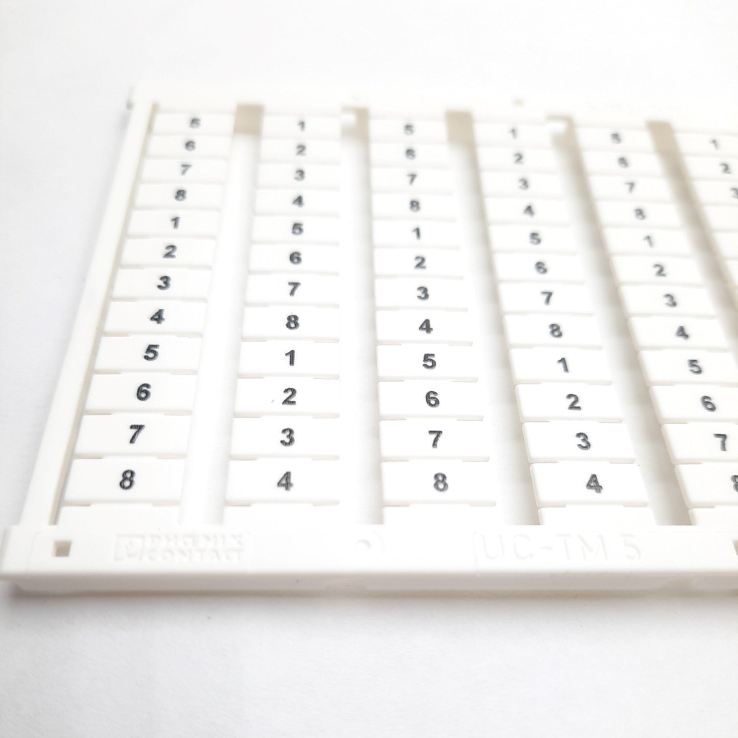 New – Open box Lot of 10 Phoenix Contact UC-TM 5 CUS Terminal Block Marker Sheets, Marking: "3"