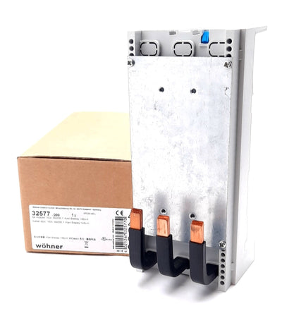 New Wohner 32577 Bus Bar Adapter 3 Pole 690VAC, 160A, 800VAC, 6kV, 50 / 60 Hz