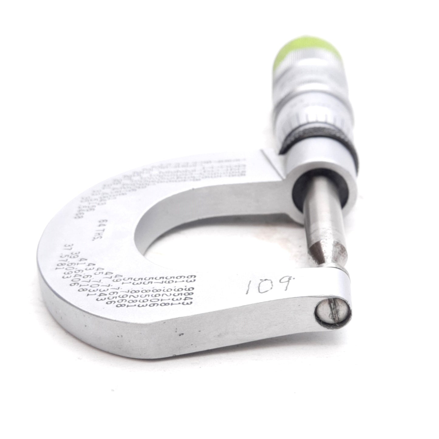 Used Scherr-Tumico 08-8053-04 Screw Thread Micrometer 0-1in 0.001 Graduation 8-13 TPI