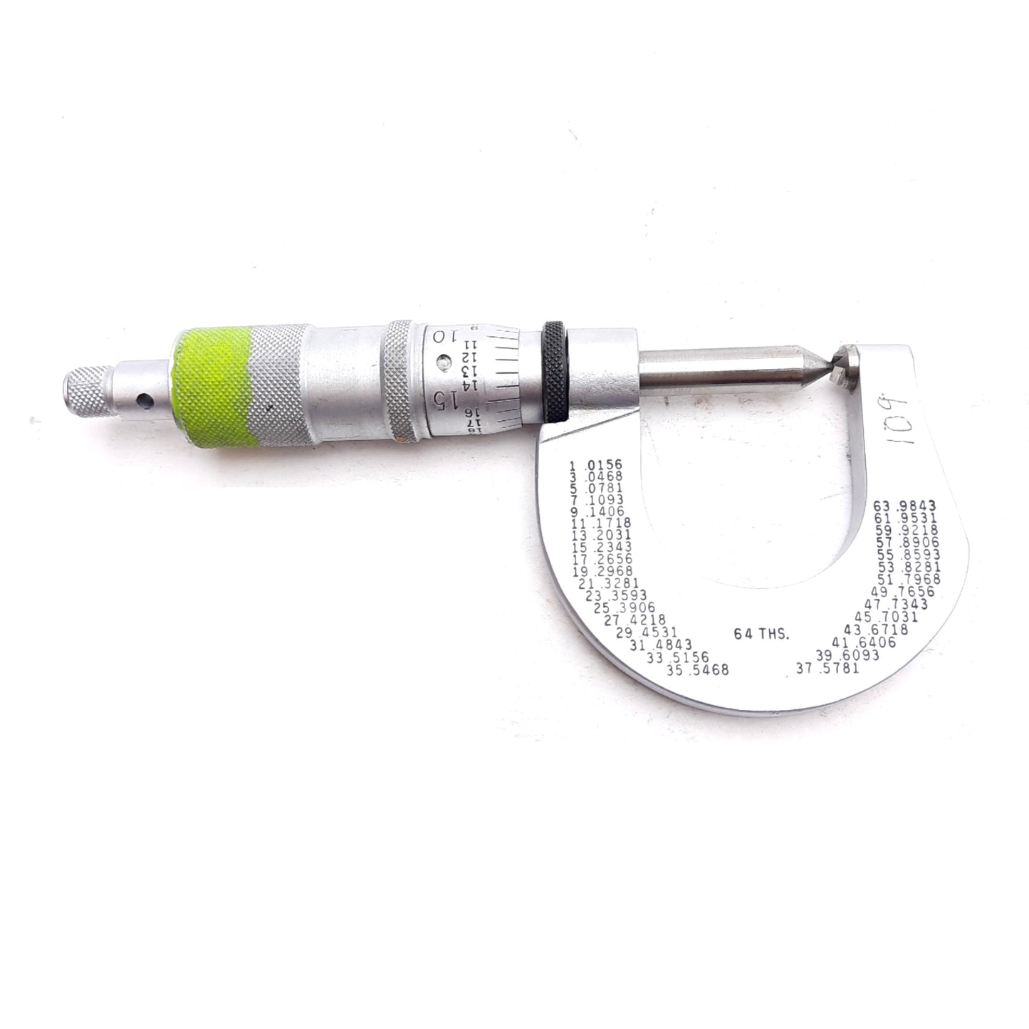 Used Scherr-Tumico 08-8053-04 Screw Thread Micrometer 0-1in 0.001 Graduation 8-13 TPI