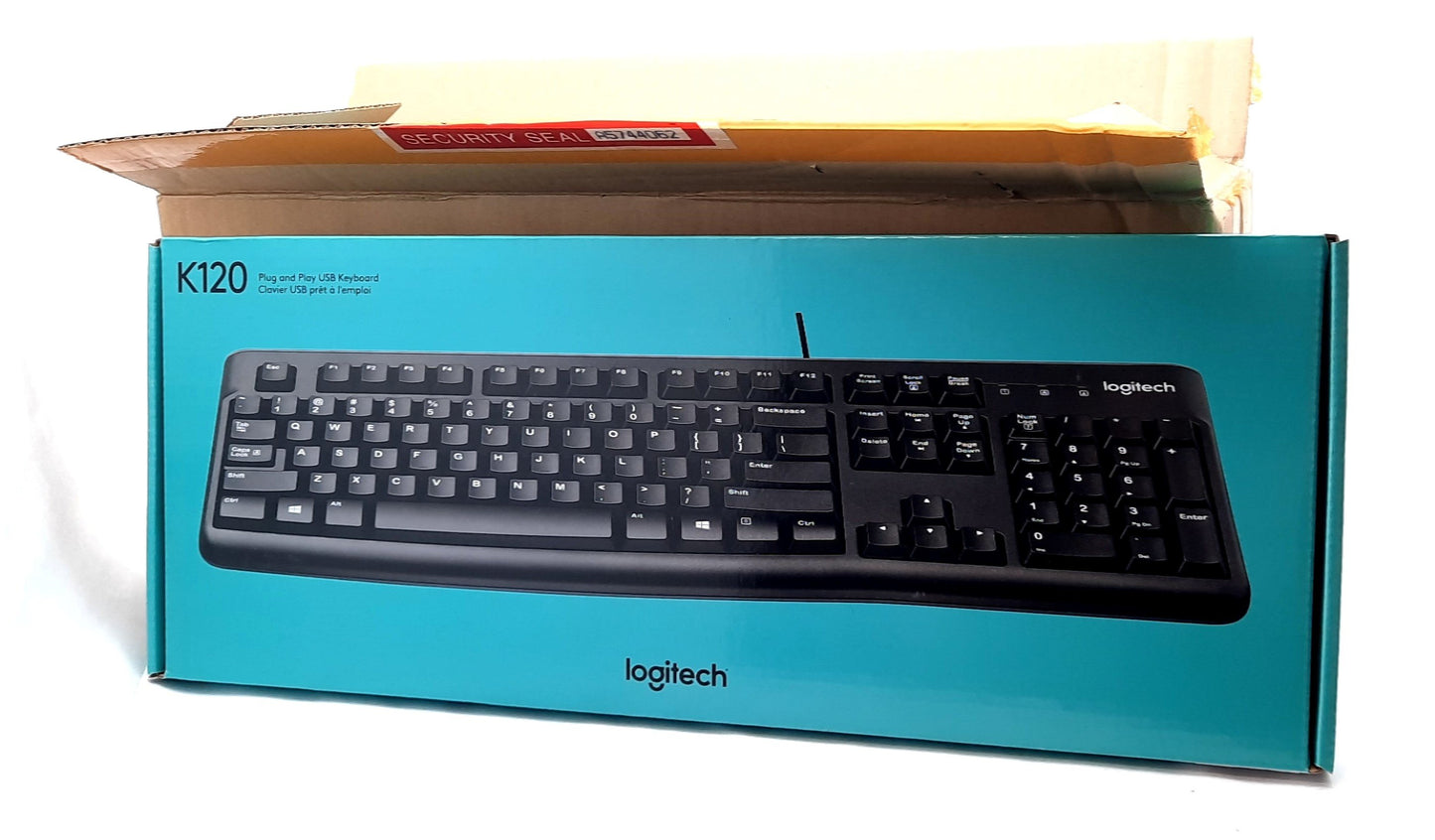 New Lot of 4 Logitech K120 920-002478 USB Keyboard Windows 8 Windows 10